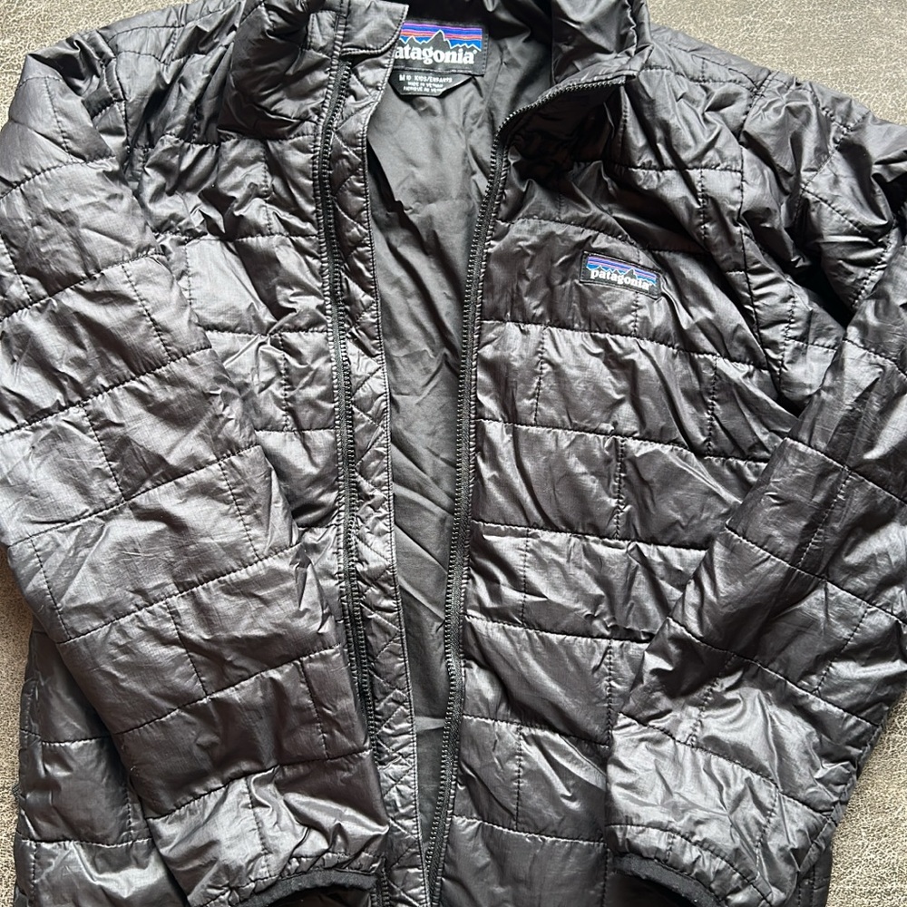 Patagonia Kids’ Black Quilted Puffer Jacket
